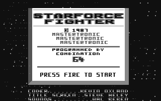 Starforce Fighter Title Screen
